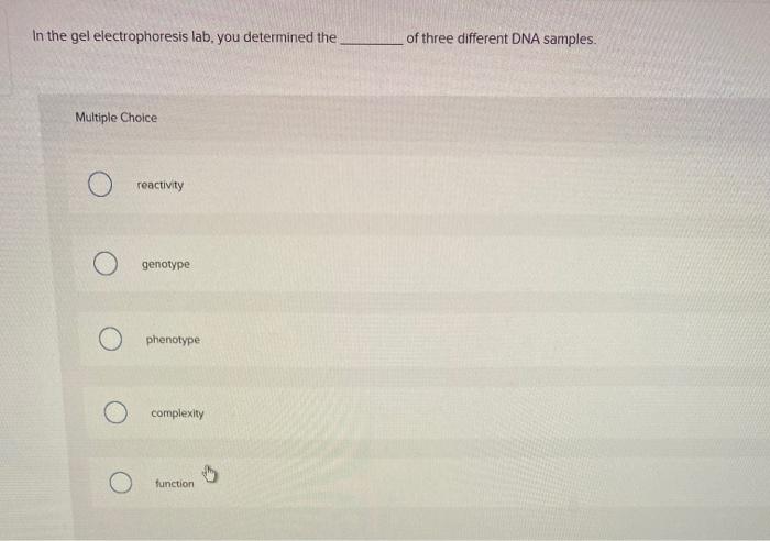 Gel electrophoresis of dyes lab answers