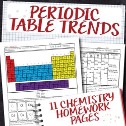 Periodic table trends worksheet answer key