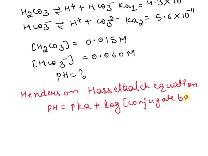 Complete the ka1 expression for h2co3 in an aqueous solution