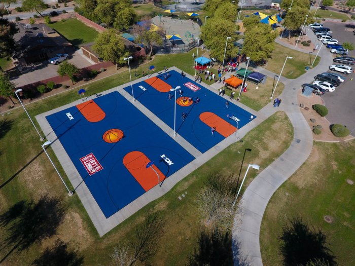 Basketball court park outdoor courts